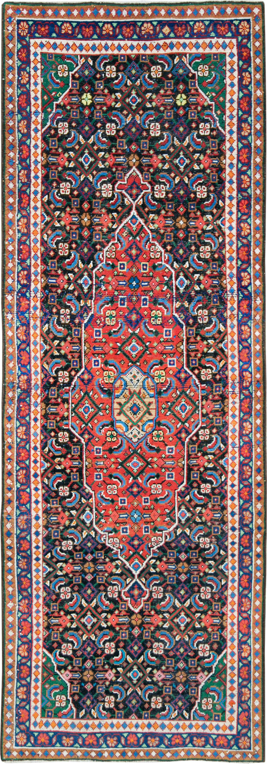 Vintage Persian Hamadan Runner, No.27397 - Gsblank