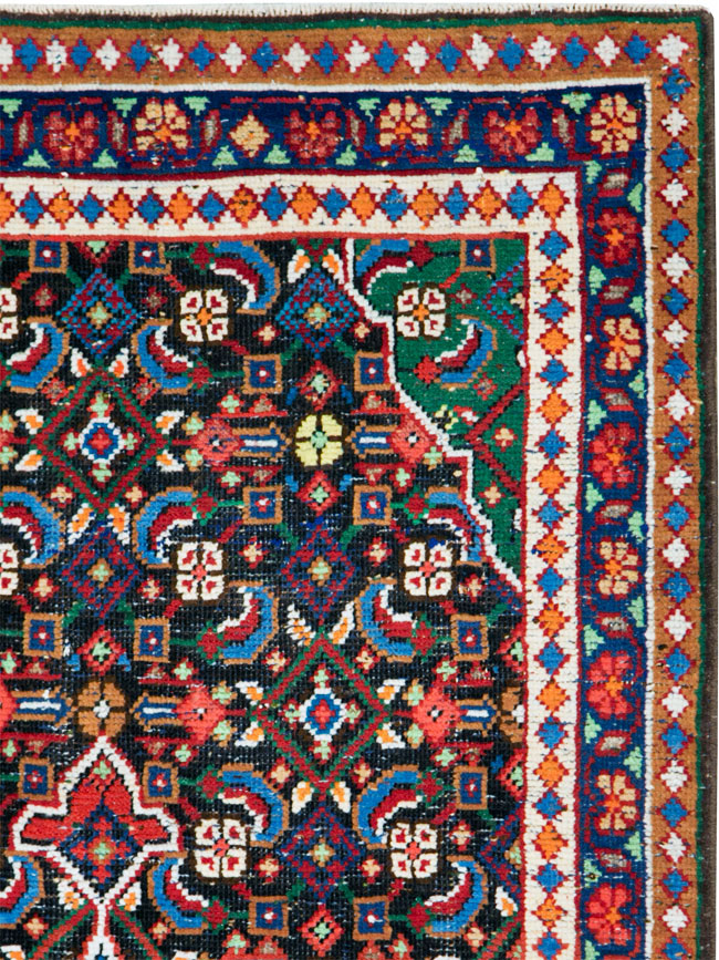 Vintage Persian Hamadan Runner, No.27397 - Gsblank