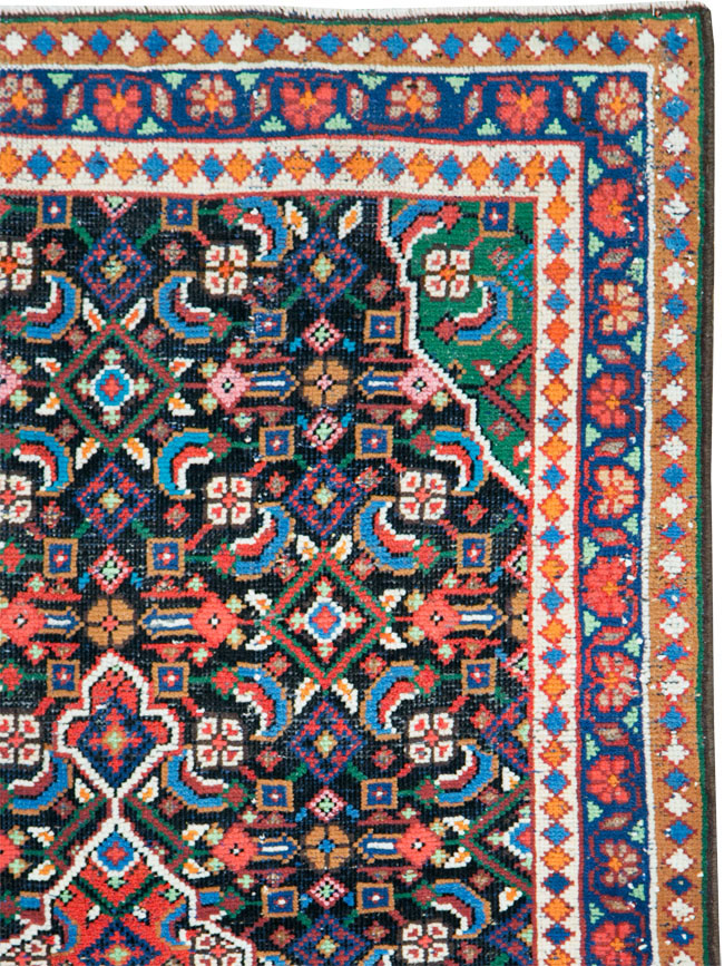 Vintage Persian Hamadan Runner, No.27397 - Gsblank