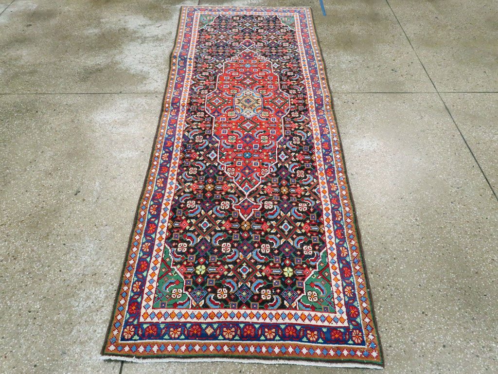 Vintage Persian Hamadan Runner, No.27397 - Gsblank
