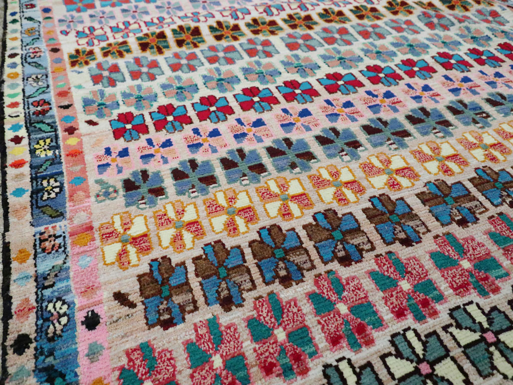 Vintage Persian Hamadan Gallery Rug, No.27406 - Gsblank