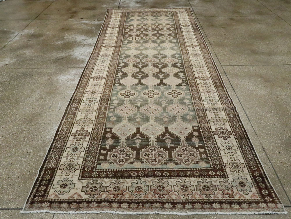 Vintage Persian Kurd Gallery Carpet, No.27418 - Gsblank