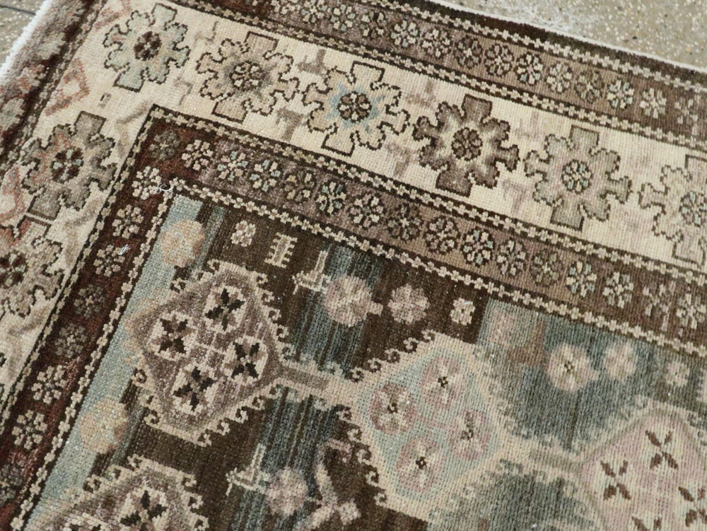 Vintage Persian Kurd Gallery Carpet, No.27418 - Gsblank