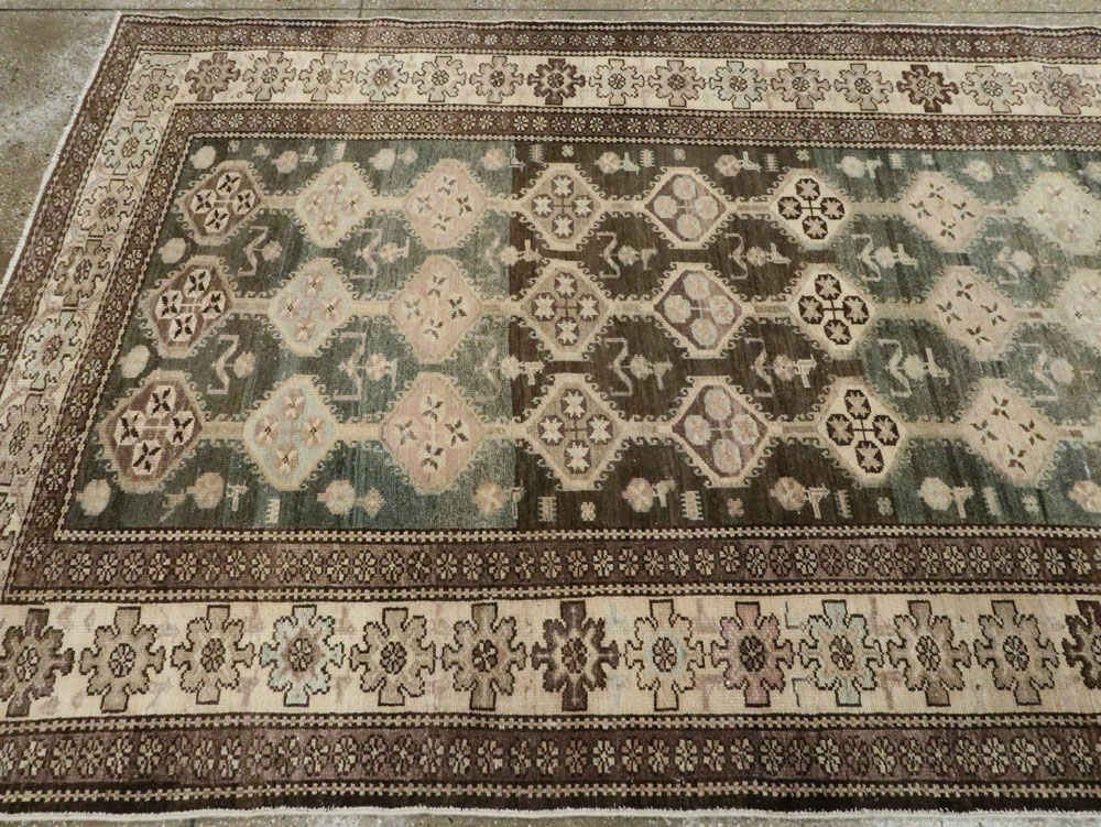 Vintage Persian Kurd Gallery Carpet, No.27418 - Gsblank