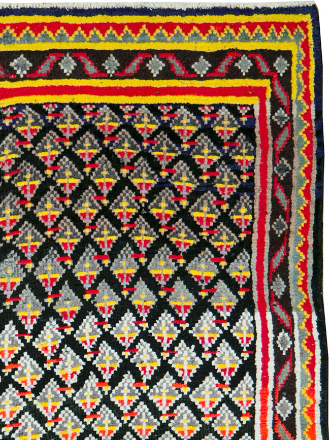 Vintage Persian Malayer Square Throw Rug, No.27428 - Gsblank