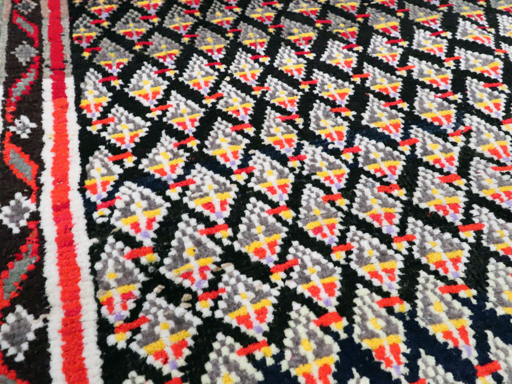 Vintage Persian Malayer Square Throw Rug, No.27428 - Gsblank