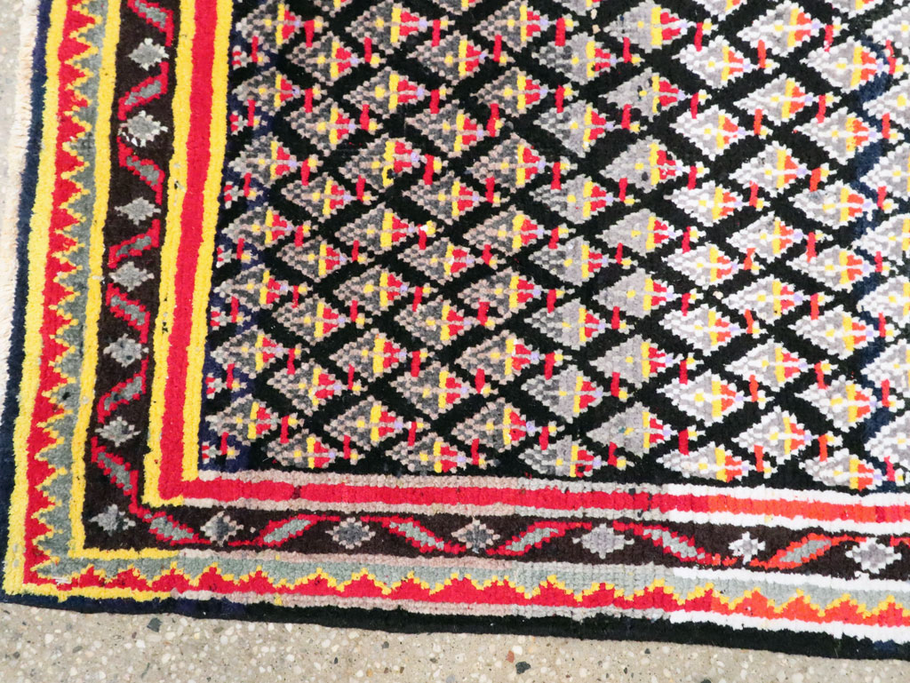 Vintage Persian Malayer Square Throw Rug, No.27428 - Gsblank