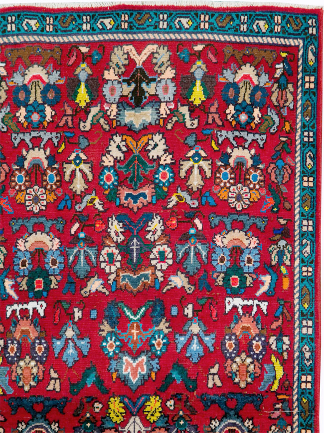 Vintage Persian Mahal Rug, No.27430 - Gsblank