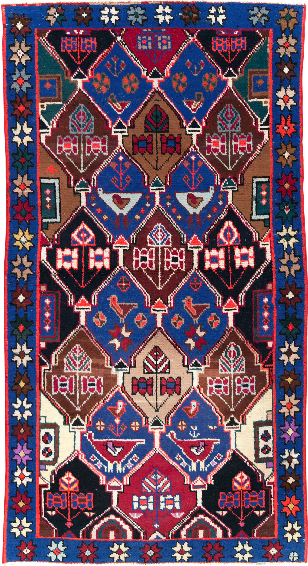 Vintage Persian Hamadan Rug, No.27436 - Gsblank