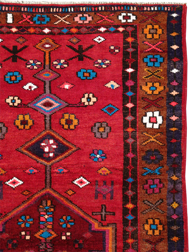 Vintage Persian Hamadan Rug, No.27443 - Gsblank