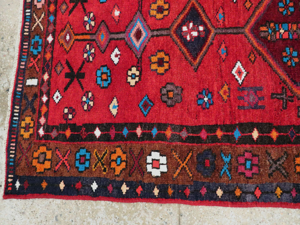 Vintage Persian Hamadan Rug, No.27443 - Gsblank