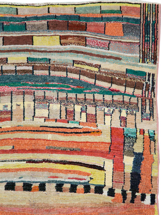 Vintage Persian Gabbeh Rug, No.27445 - Gsblank