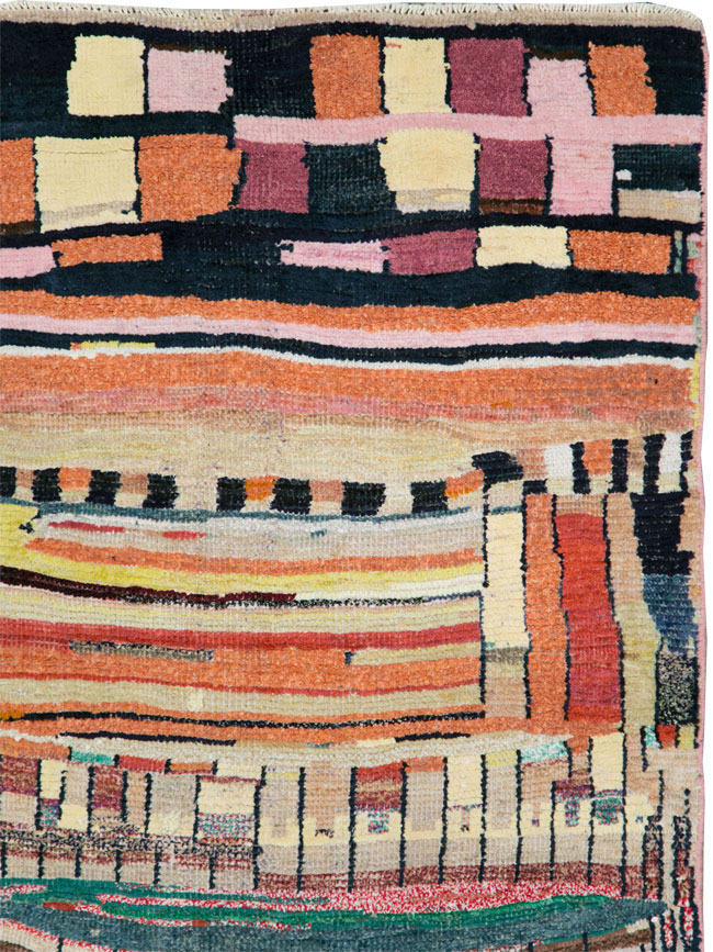 Vintage Persian Gabbeh Rug, No.27445 - Gsblank