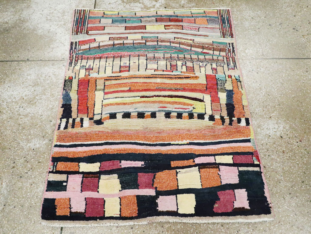 Vintage Persian Gabbeh Rug, No.27445 - Gsblank