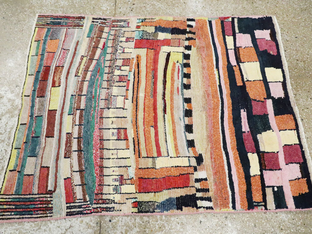 Vintage Persian Gabbeh Rug, No.27445 - Gsblank