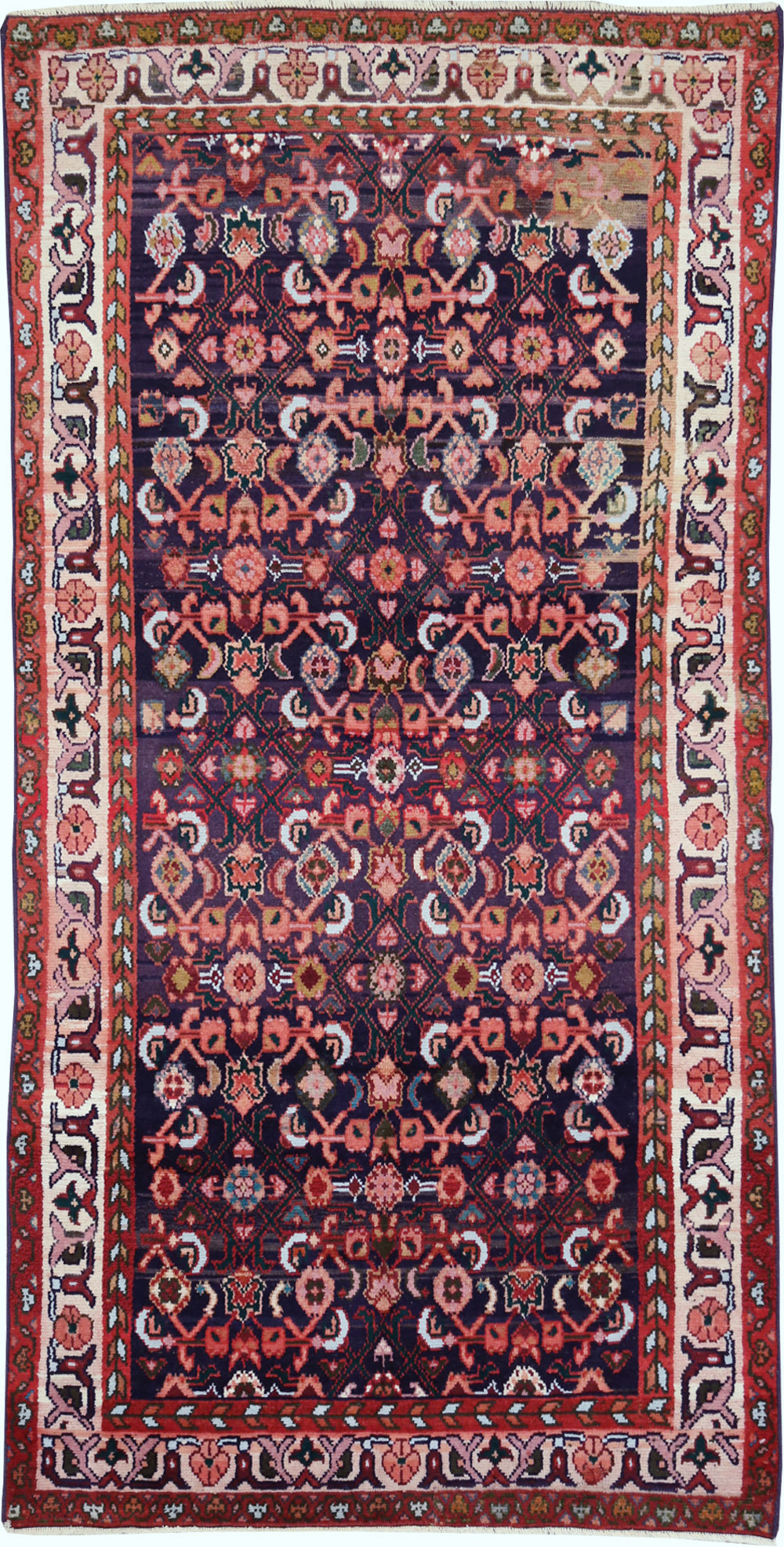 Vintage Persian Hamadan Rug, No.27446 - Gsblank