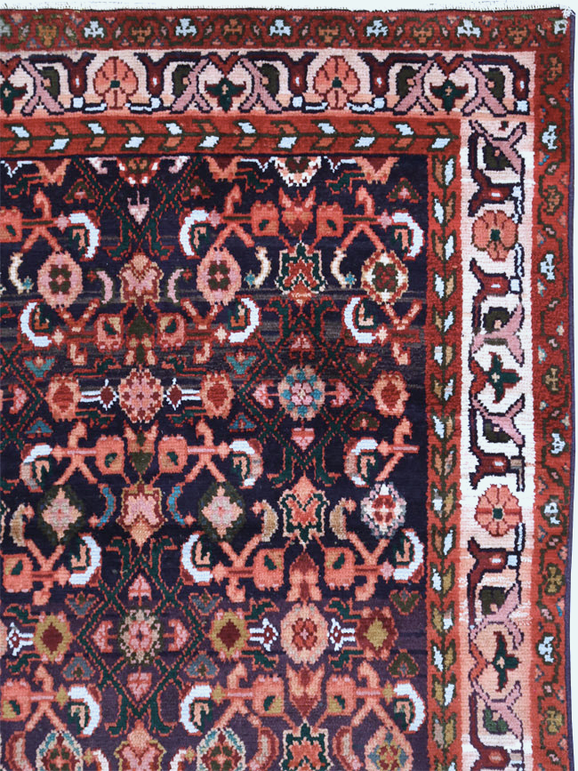 Vintage Persian Hamadan Rug, No.27446 - Gsblank
