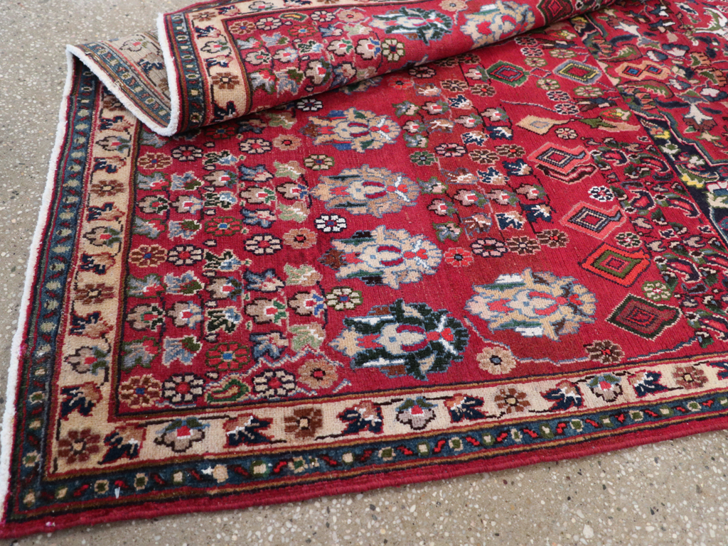 Vintage Persian Mashad Accent Rug, No.27448 - Gsblank