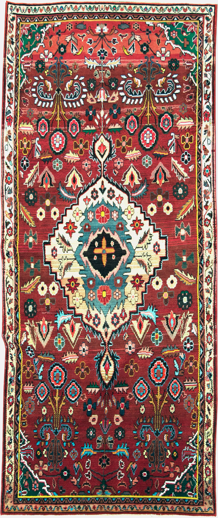 Vintage Persian Hamadan Rug, No.27458 - Gsblank