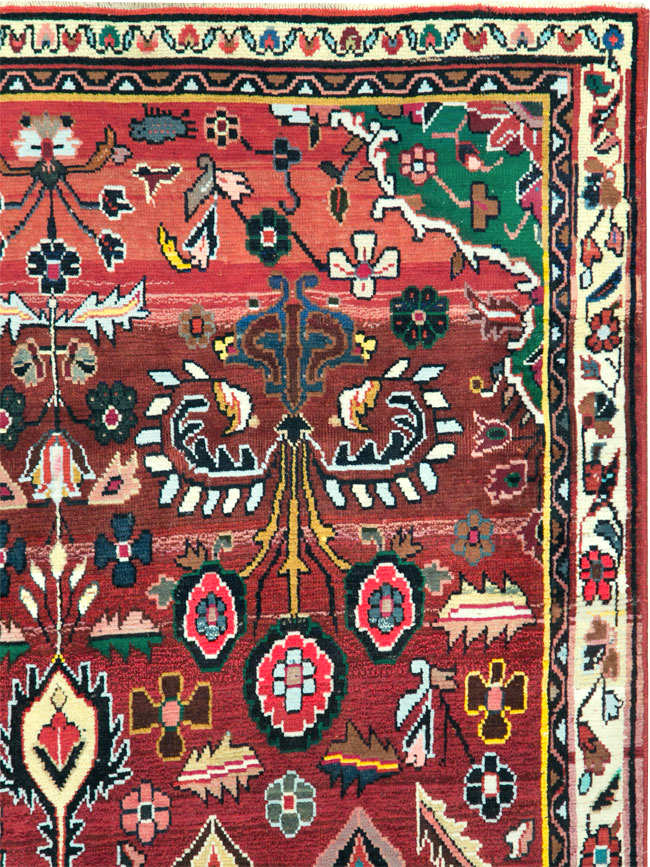 Vintage Persian Hamadan Rug, No.27458 - Gsblank