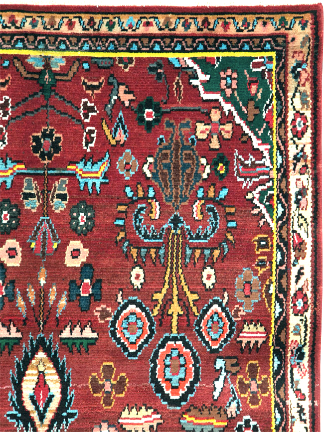 Vintage Persian Hamadan Rug, No.27458 - Gsblank