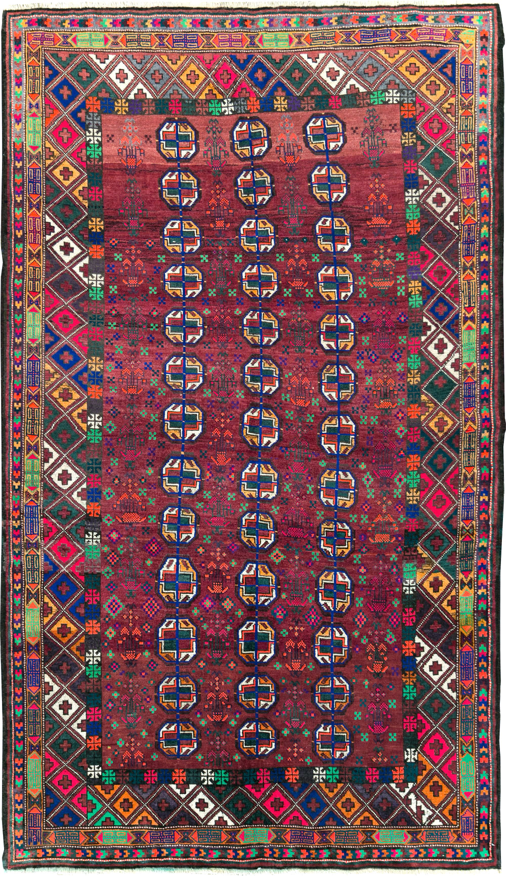 Vintage Persian Baluch Rug, No.27463 - Gsblank