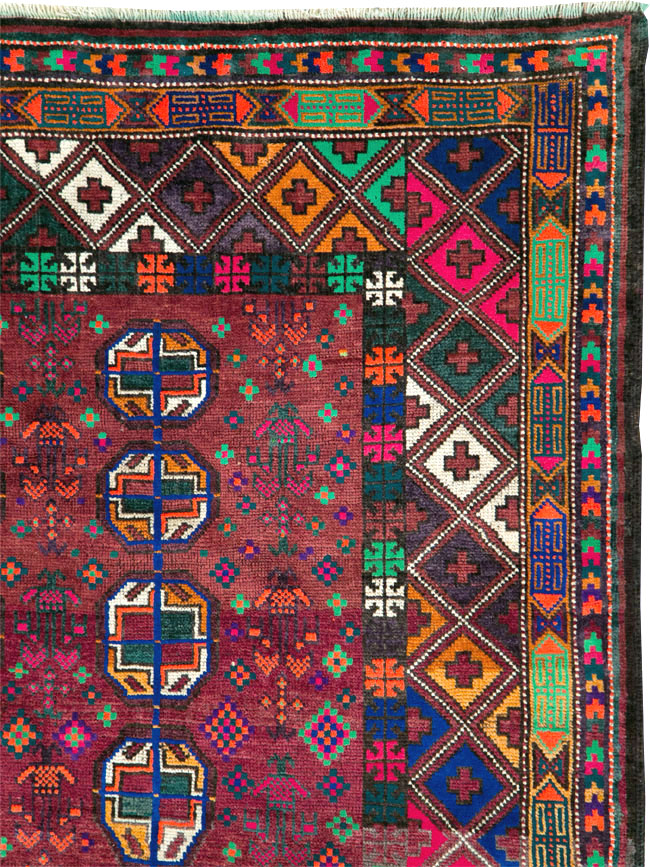 Vintage Persian Baluch Rug, No.27463 - Gsblank