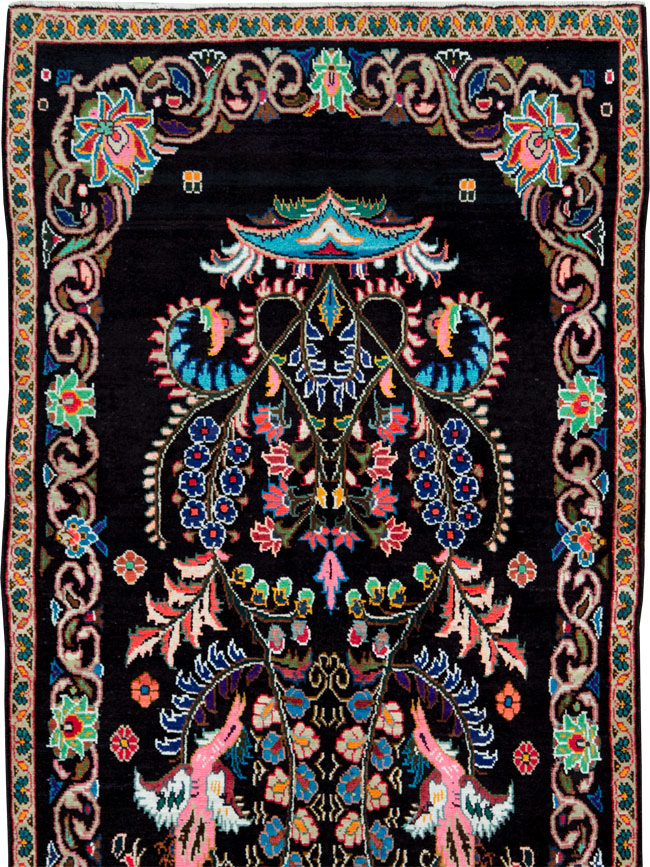 Vintage Persian Hamadan Rug, No.27465 - Gsblank