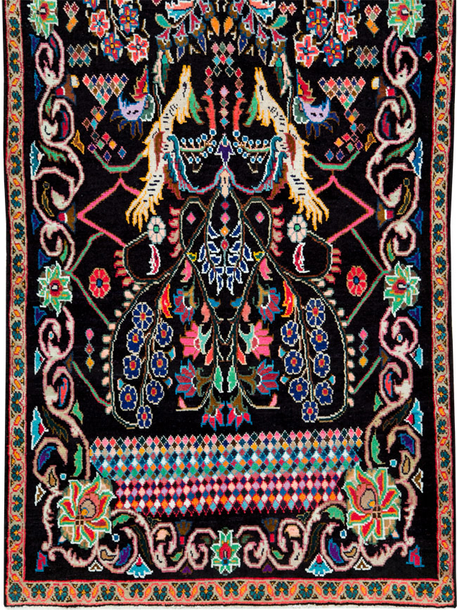 Vintage Persian Hamadan Rug, No.27465 - Gsblank