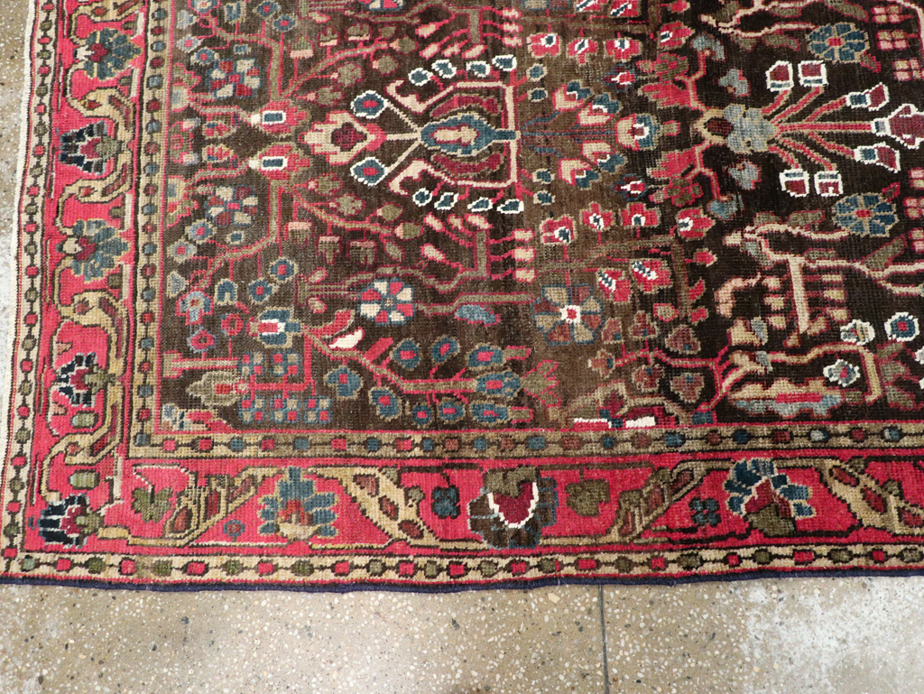 Vintage Persian Hamadan Rug, No.27466 - Gsblank