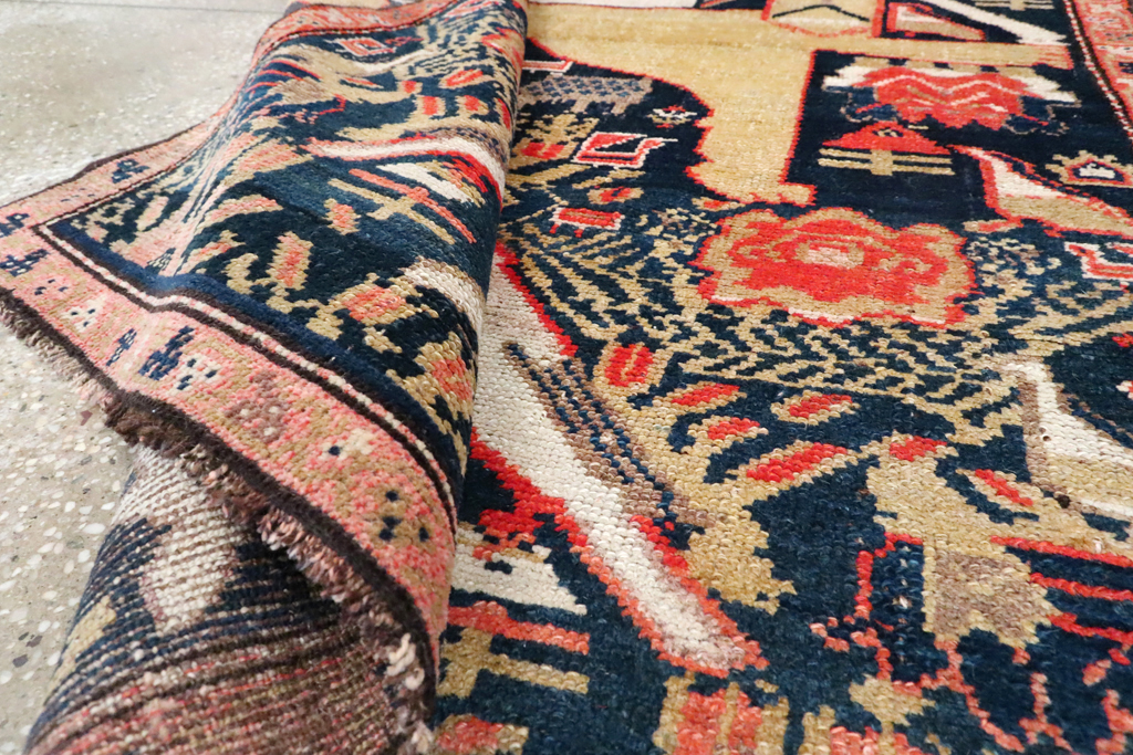 Antique Persian Kurdish Pictorial Rug, No.27469 - Gsblank