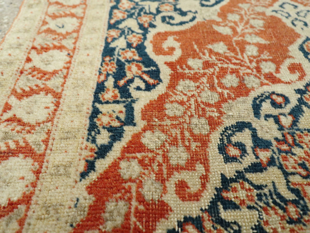 Antique Persian Tabriz Haji Jalili Throw Rug, No.27471 - Gsblank