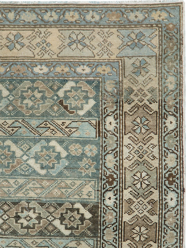 Vintage Persian Malayer Accent Rug, No.27483 - Gsblank
