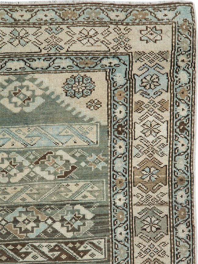 Vintage Persian Malayer Accent Rug, No.27483 - Gsblank