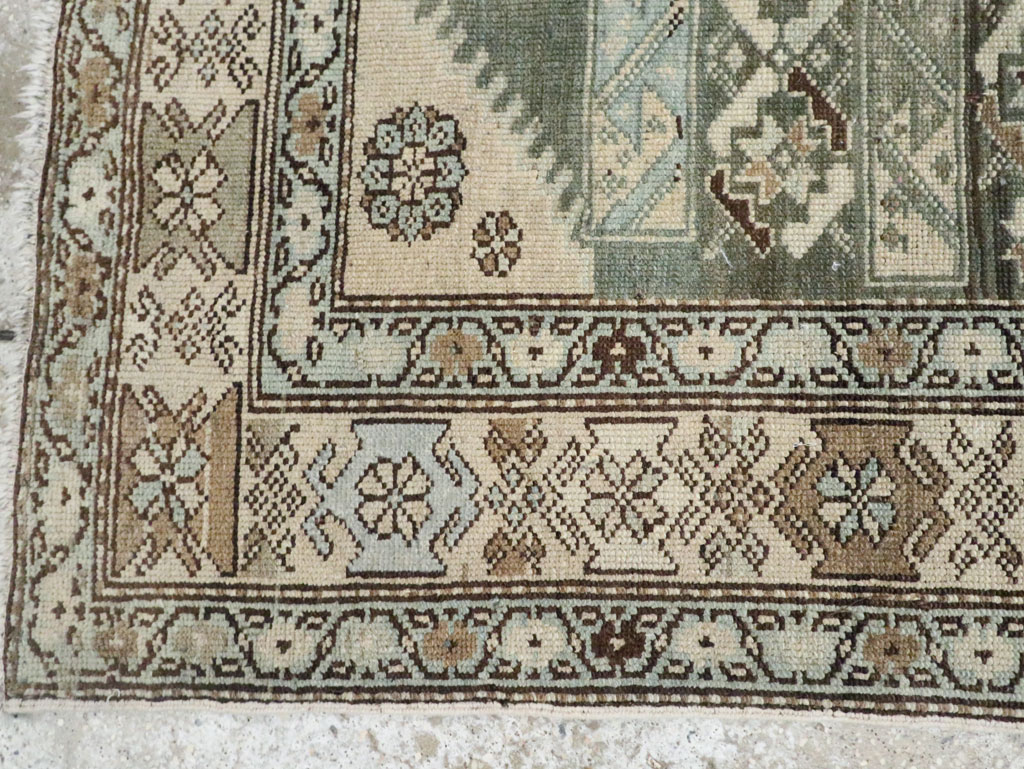 Vintage Persian Malayer Accent Rug, No.27483 - Gsblank