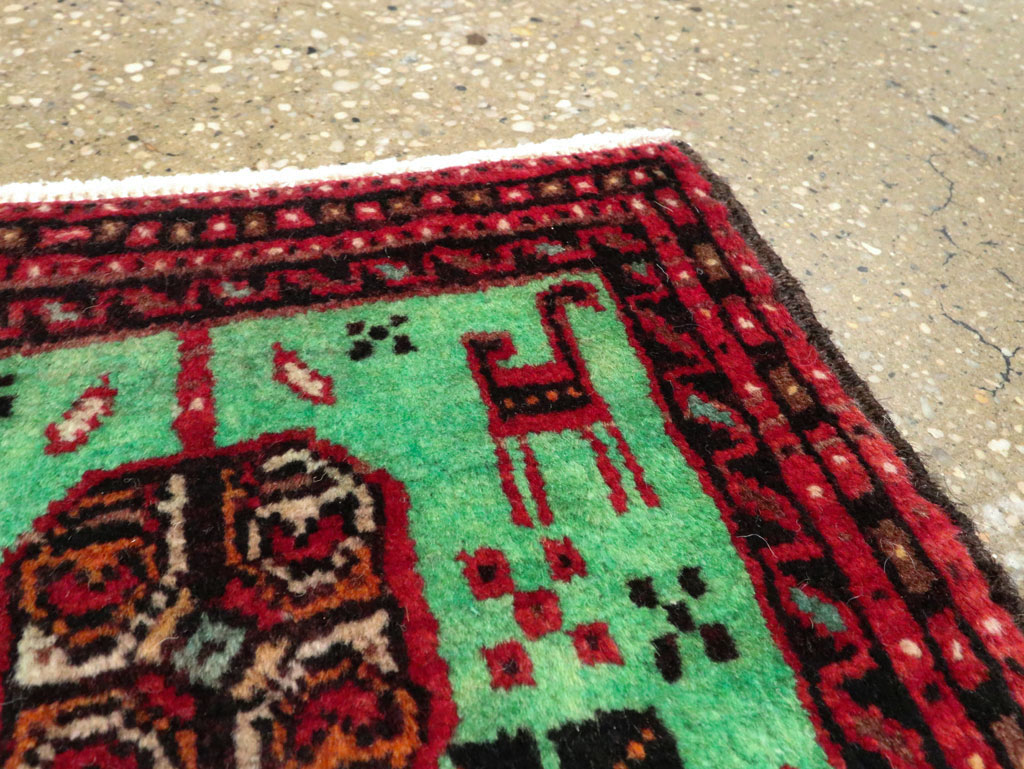 Vintage Persian Baluch Tribal Throw Rug (Pair: 1 of 4), No.27492 - Gsblank