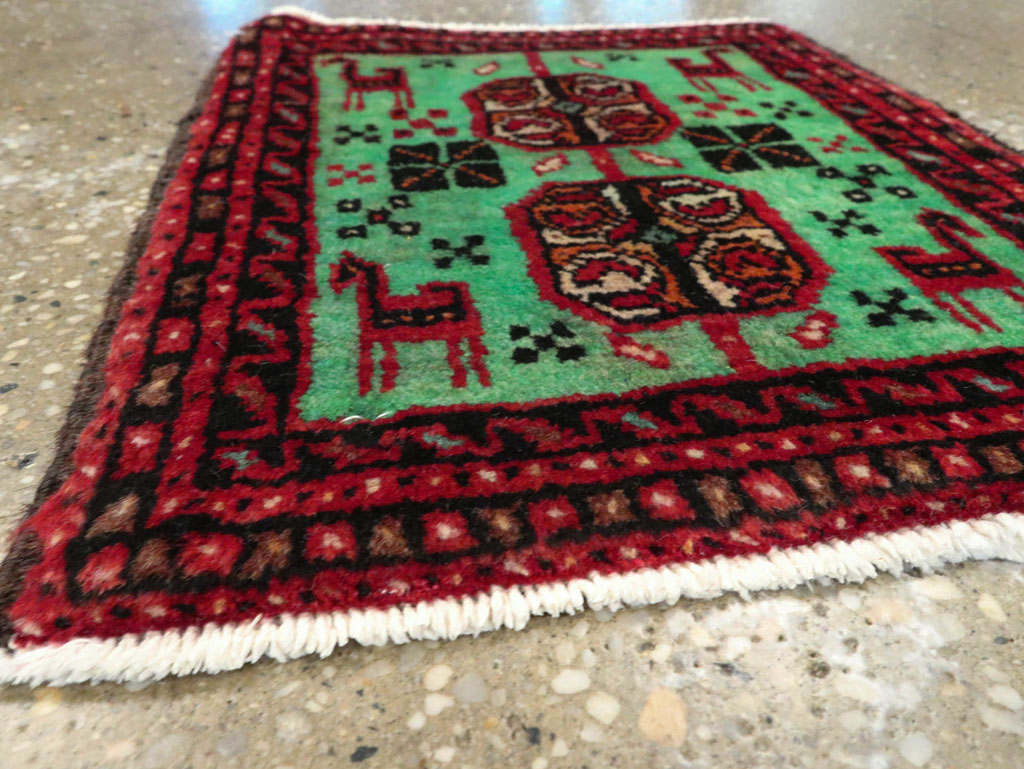 Vintage Persian Baluch Tribal Throw Rug (Pair: 1 of 4), No.27492 - Gsblank