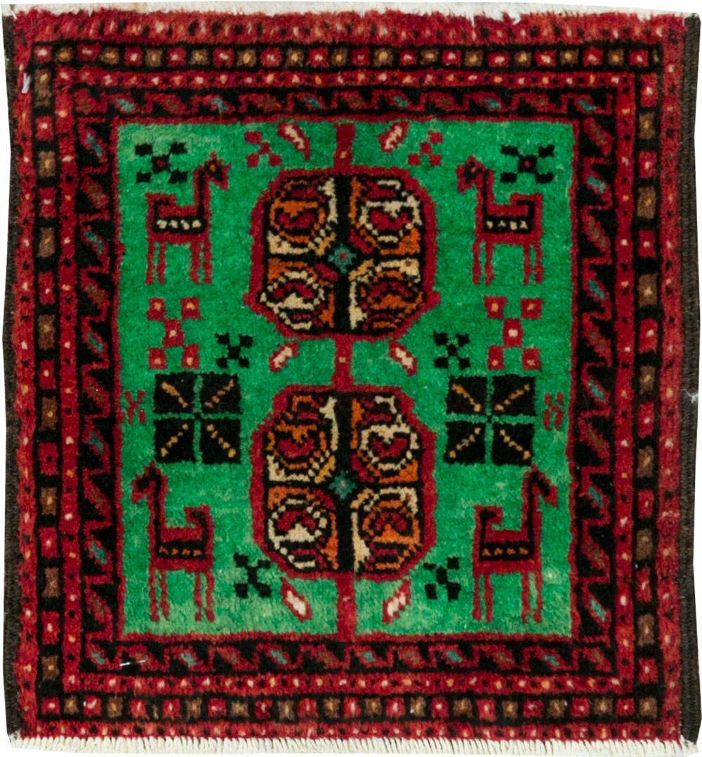 Vintage Persian Baluch Tribal Throw Rug (Pair: 3 of 4), No.27494 - Gsblank