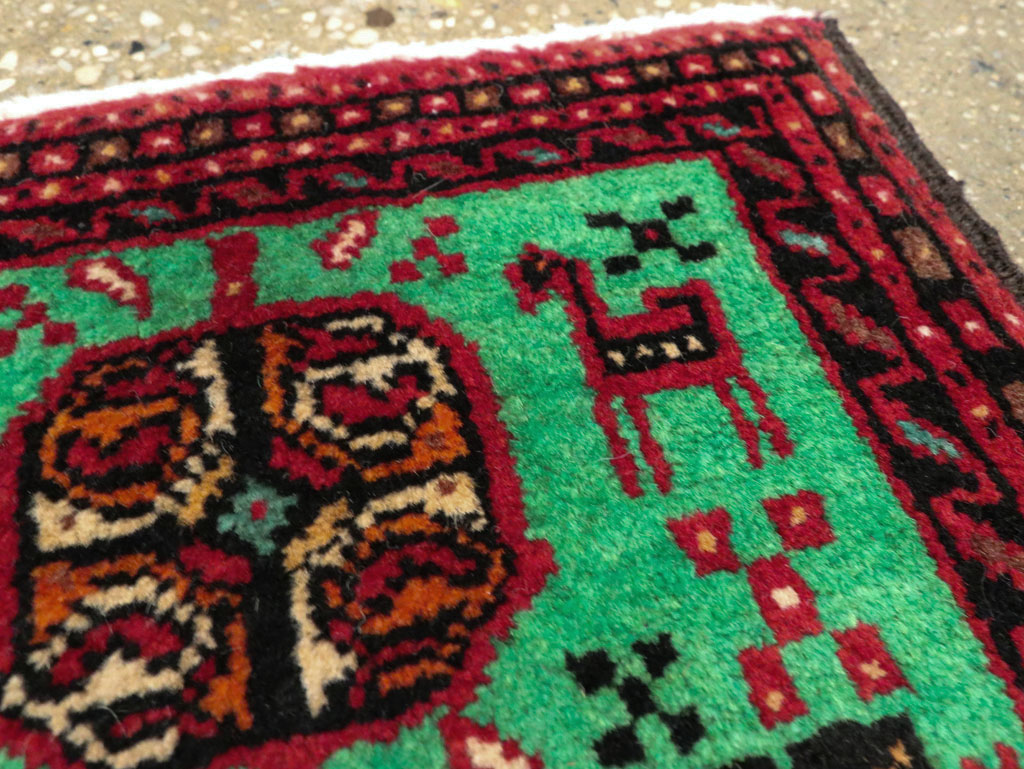 Vintage Persian Baluch Tribal Throw Rug (Pair: 3 of 4), No.27494 - Gsblank