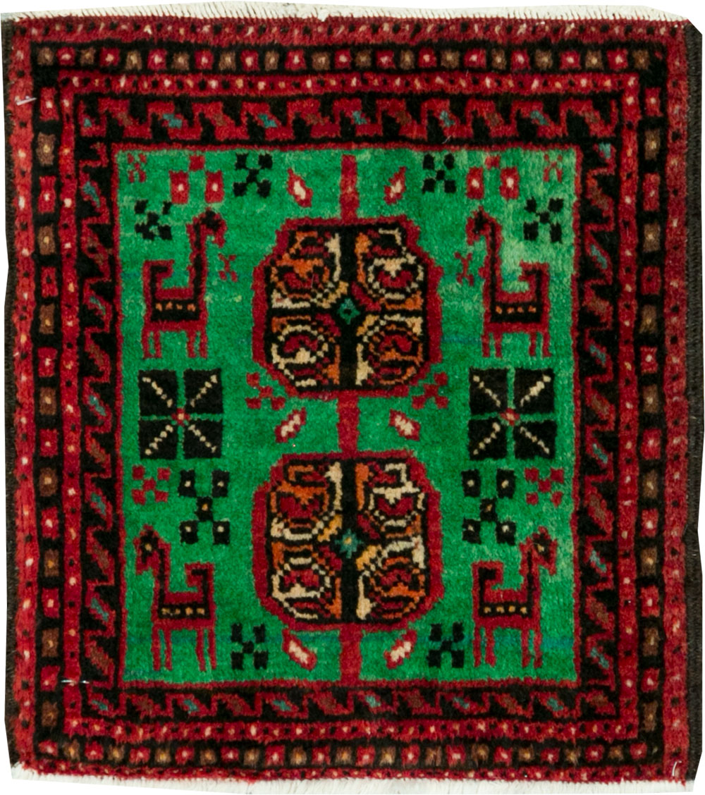Vintage Persian Baluch Tribal Throw Rug (Pair: 4 of 4), No.27495 - Gsblank