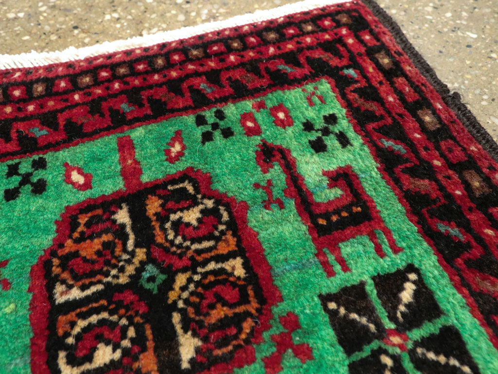 Vintage Persian Baluch Tribal Throw Rug (Pair: 4 of 4), No.27495 - Gsblank