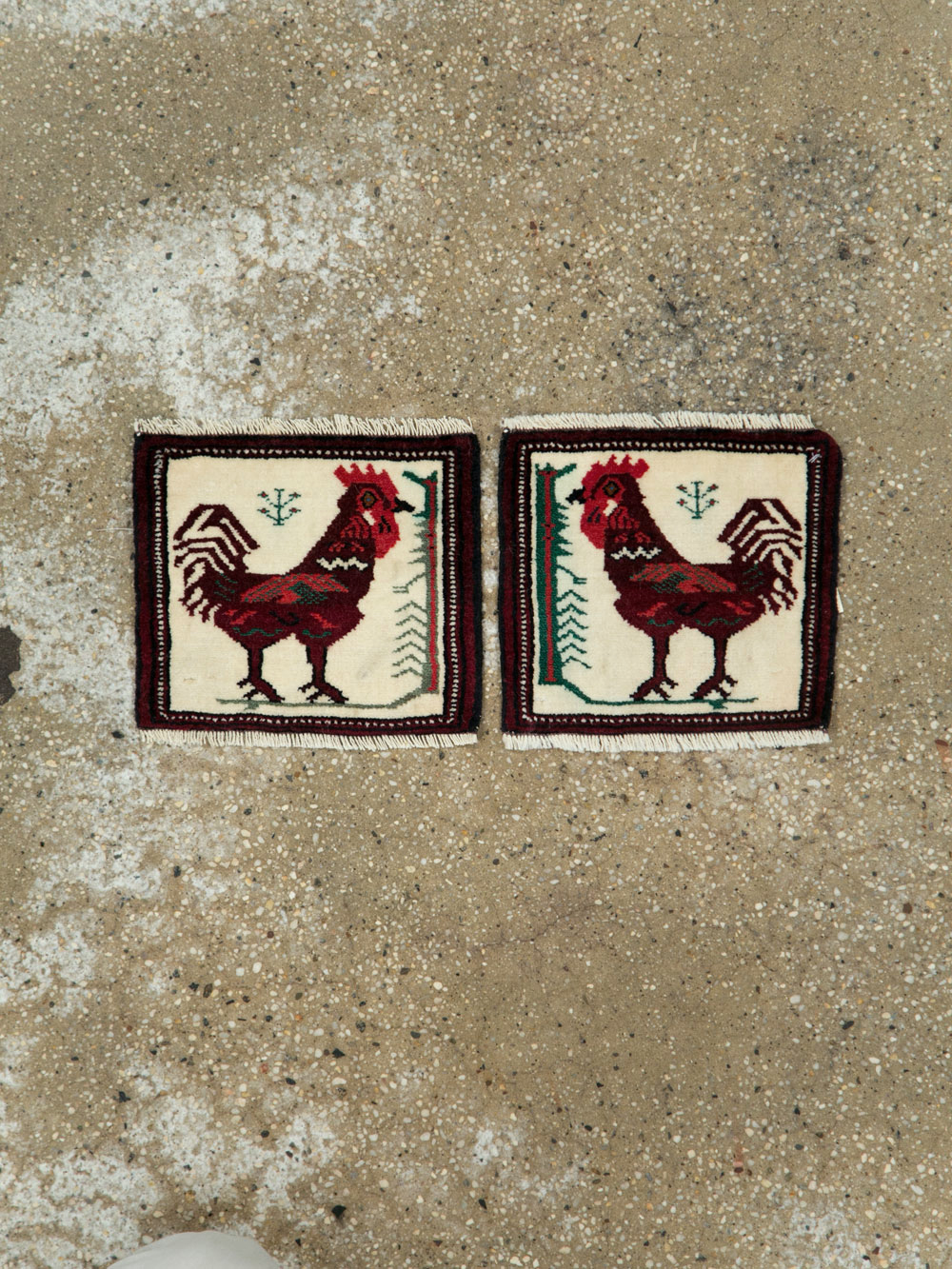 Vintage Persian Pictorial Baluch Rug (Pair: 2 of 2), No.27497 - Gsblank