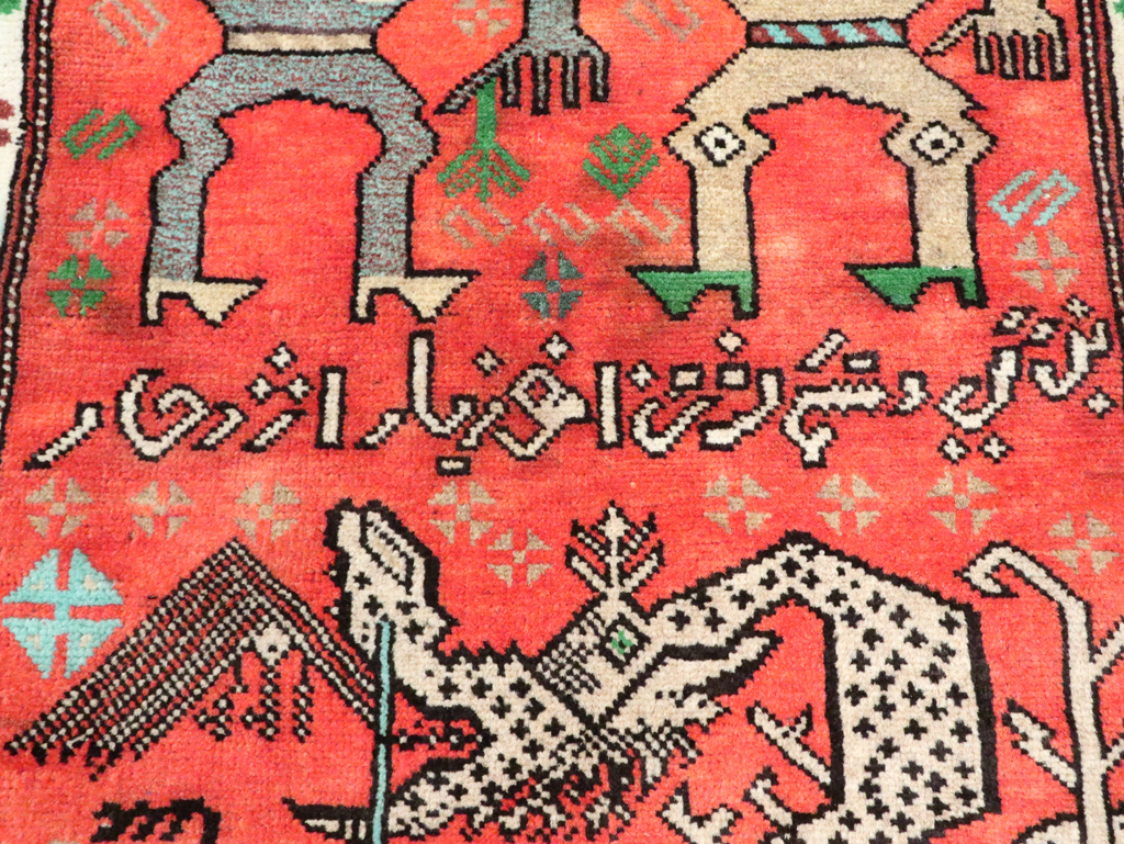 Tribal Persian Baluchi Pictorial Rug, No.27499 - Gsblank