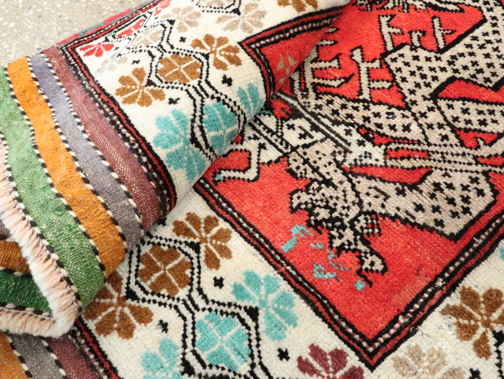 Tribal Persian Baluchi Pictorial Rug, No.27499 - Gsblank