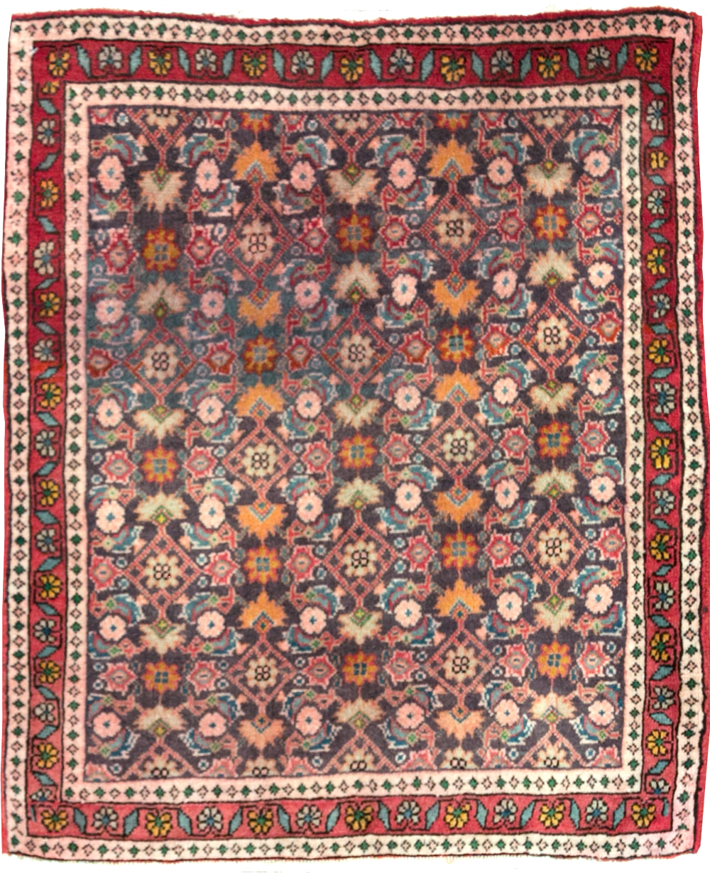 Vintage Persian Tabriz Rug (Pair: 2 of 2), No.27504 - Gsblank