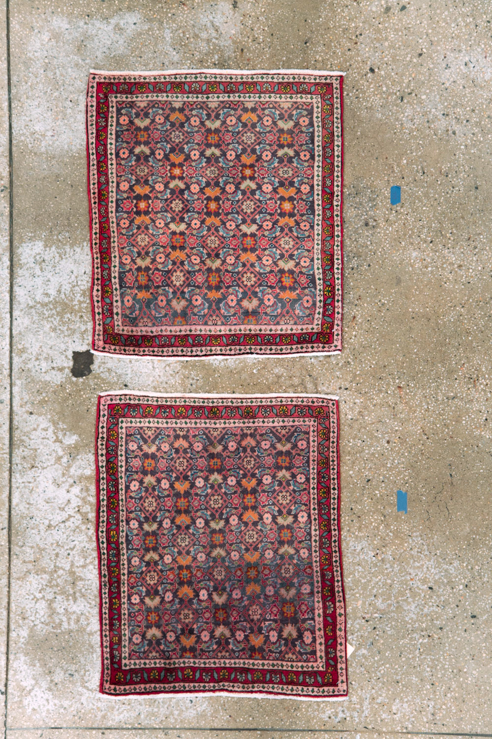 Vintage Persian Tabriz Rug (Pair: 2 of 2), No.27504 - Gsblank