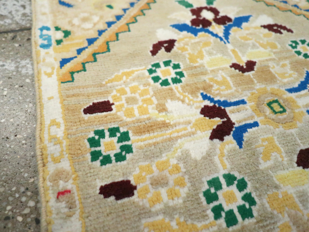 Vintage Persian Mahal Throw Rug (Pair: 2 of 2), No.27508 - Gsblank