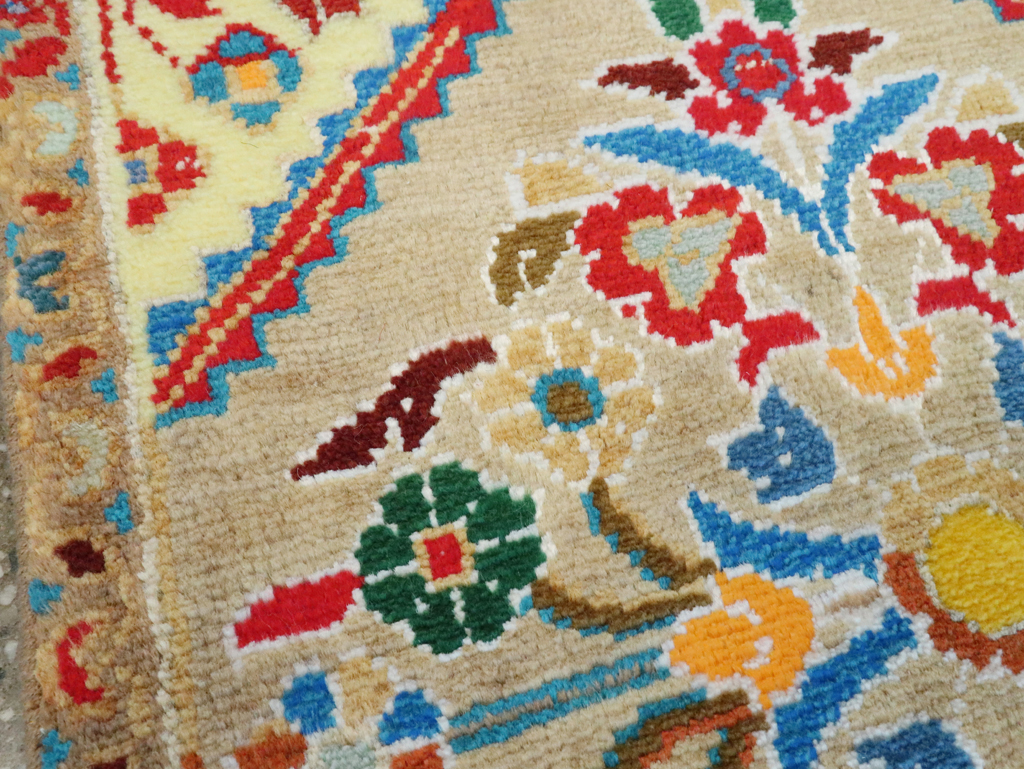 Vintage Persian Mahal Throw Rug (Pair: 1 of 2), No.27509 - Gsblank