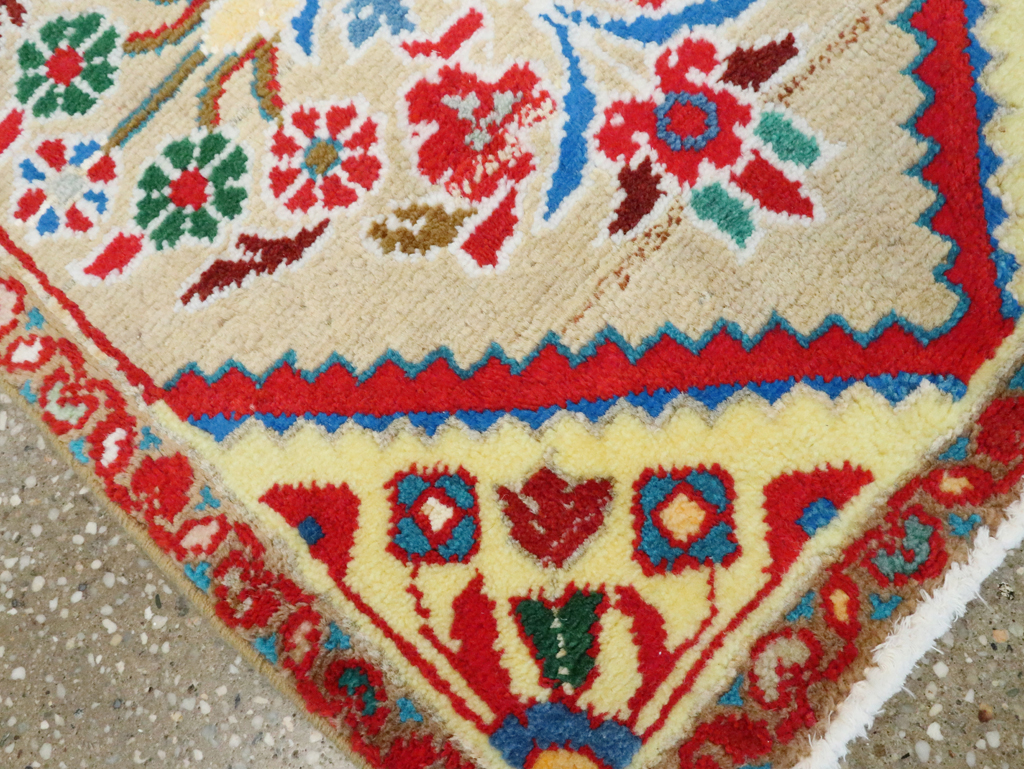 Vintage Persian Mahal Throw Rug (Pair: 2 of 2), No.27510 - Gsblank