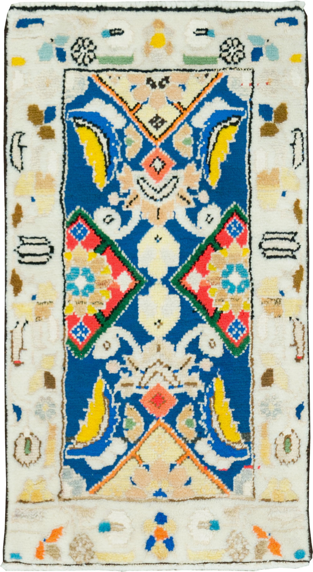 Vintage Persian Mahal Rug (Pair: 1 of 2), No.27512 - Gsblank